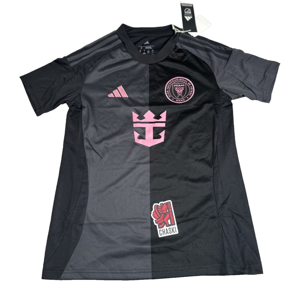 Adidas Authentic Inter Miami 2025 Black JI6819 Lionel Messi Jersey Women’s Small